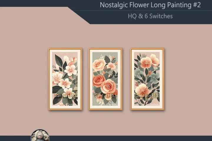 HQ Nostalgic Flower Long Painting #2 Sellable Extra D Samtuse963