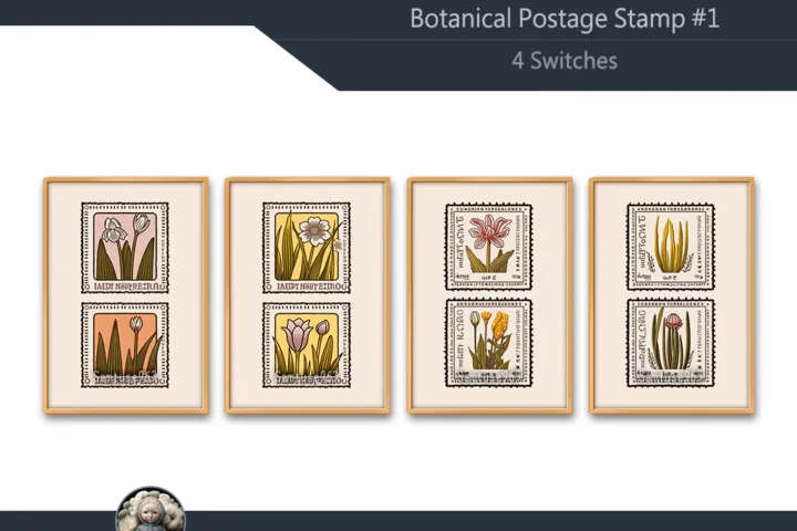 Botanical Postage Stamp #1 Sellable Extra A Samtuse963