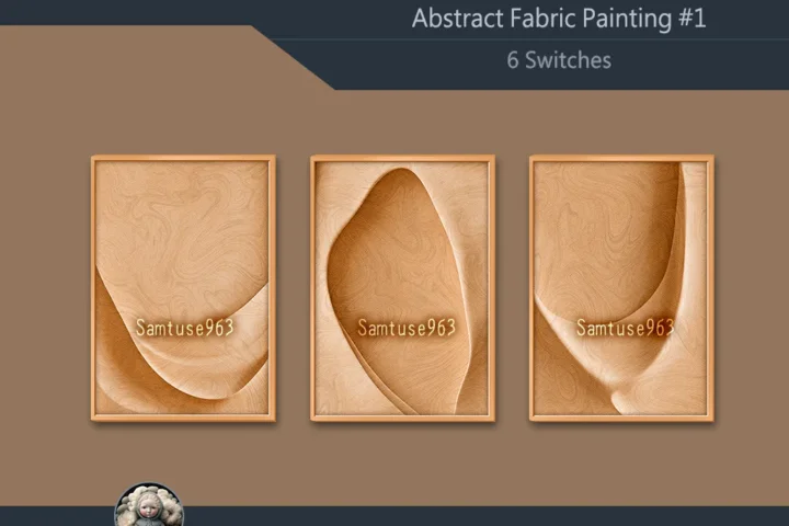 Abstract Fabric Painting #1 Sellable Extra A Samtuse963
