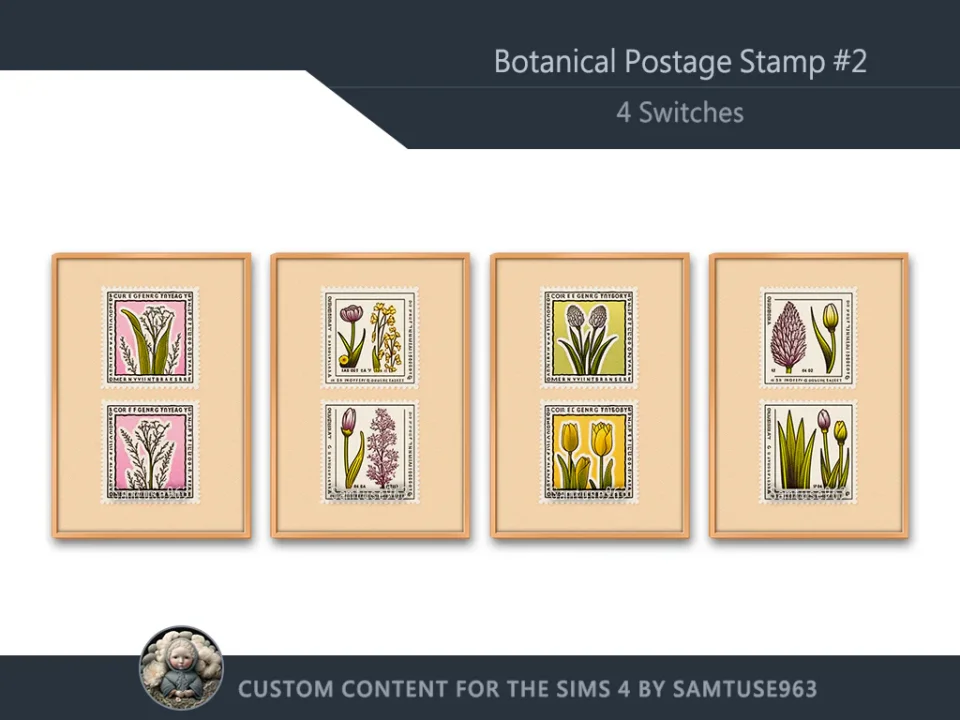 Botanical Postage Stamp #2 Sellable Extra A Samtuse963