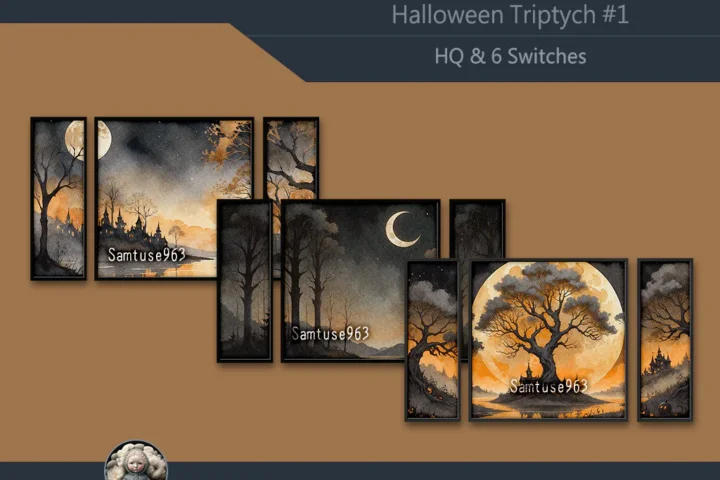 HQ Halloween Triptych #1 Sellable Extra E Samtuse963