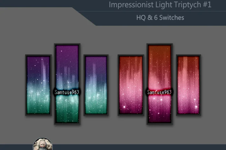 HQ Impressionist Light Triptych #1 Sellable Extra B Samtuse963