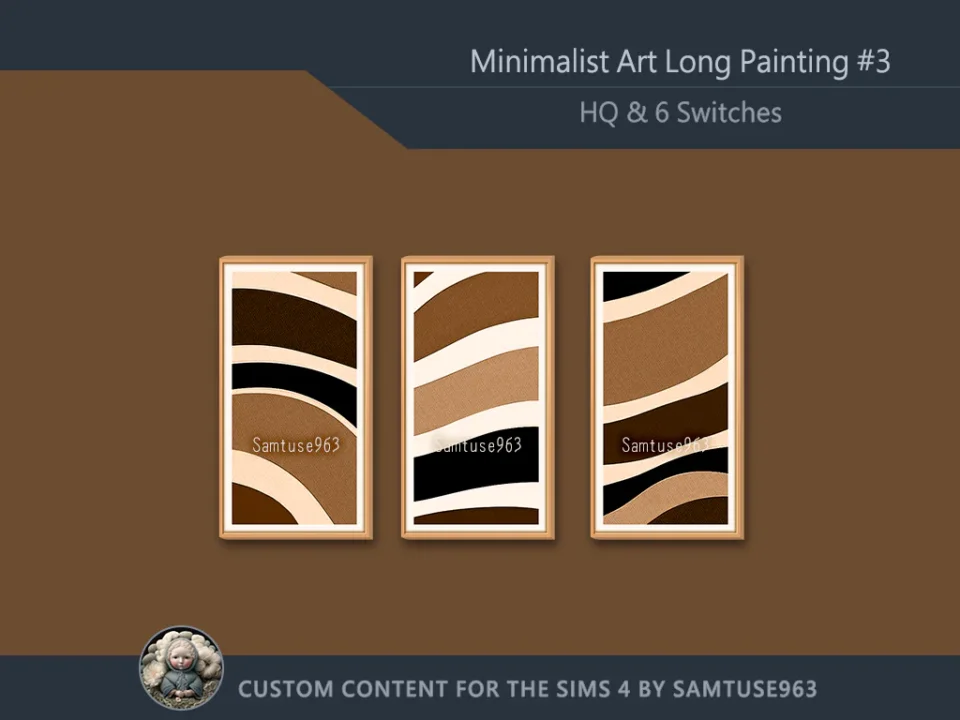HQ Minimalist Art Long Painting #3 Sellable Extra D Samtuse963