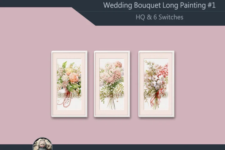 HQ Wedding Bouquet Long Painting #1 Sellable Extra D Samtuse963