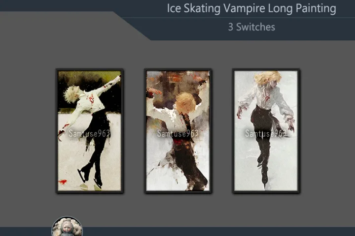 Ice Skating Vampire Long Painting Sellable Extra D Samtuse963