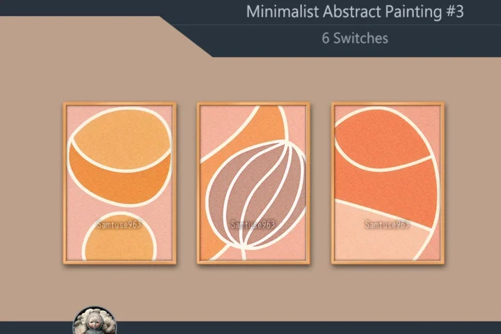 Minimalist Abstract Painting #3 Sellable Extra A Samtuse963