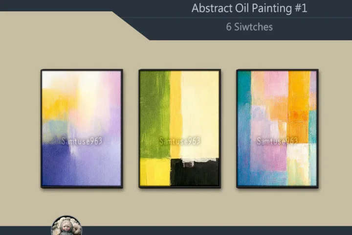 Abstract Oil Painting #1 Sellable Extra A Samtuse963