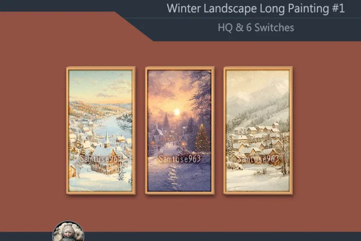 HQ Winter Landscape Long Painting #1 Sellable Extra D Samtuse963