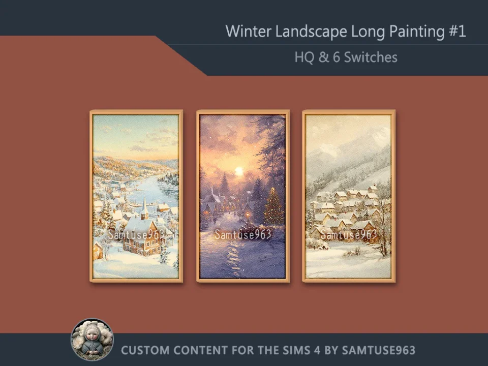 HQ Winter Landscape Long Painting #1 Sellable Extra D Samtuse963