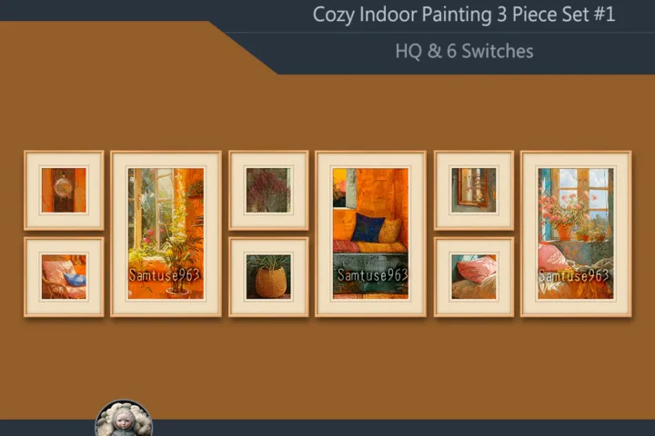 HQ Cozy Indoor Painting 3 Piece Set #1 Sellable Extra F Samtuse963