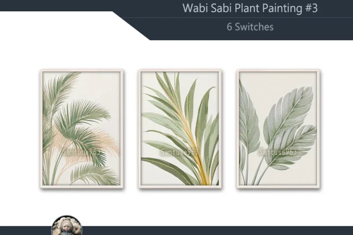 Wabi Sabi Plant Painting #3 Sellable Extra A Samtuse963