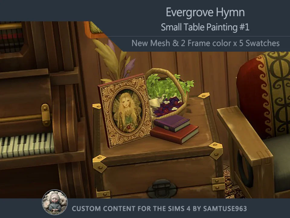 Small Table Painting Evergrove Hymn #1 Samtuse963
