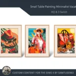 HQ Small Table Painting Minimalist Vacation #1 Samtuse963
