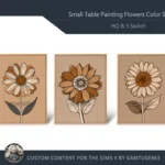 HQ Small Table Painting Flowers Color Sketch #1 Samtuse963