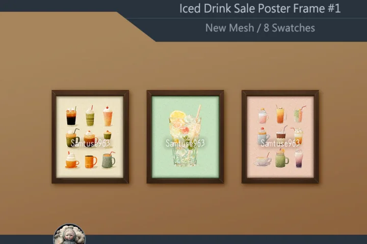 Iced Drink Sale Poster Frame #1 Samtuse963