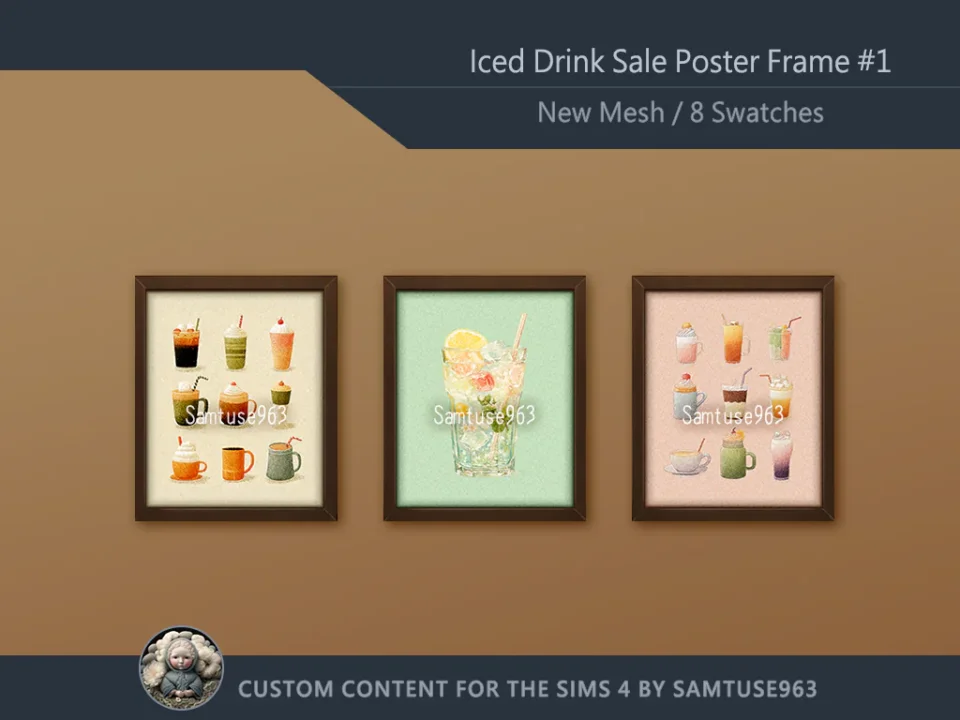 Iced Drink Sale Poster Frame #1 Samtuse963