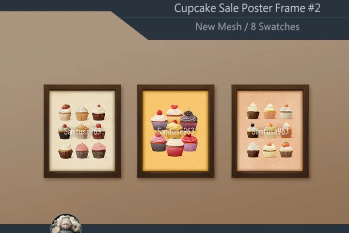 Cupcake Sale Poster Frame #2 Samtuse963