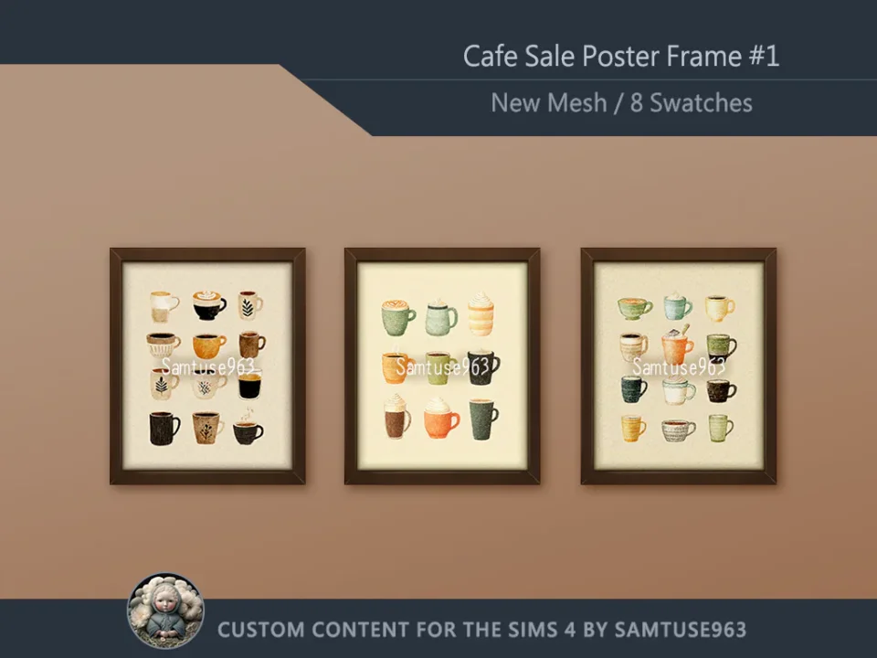 Cafe Sale Poster Frame #1 Samtuse963