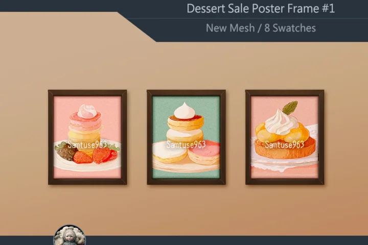 Dessert Sale Poster Frame #1 Samtuse963