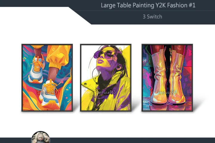 Large Table Painting Y2K Fashion #1