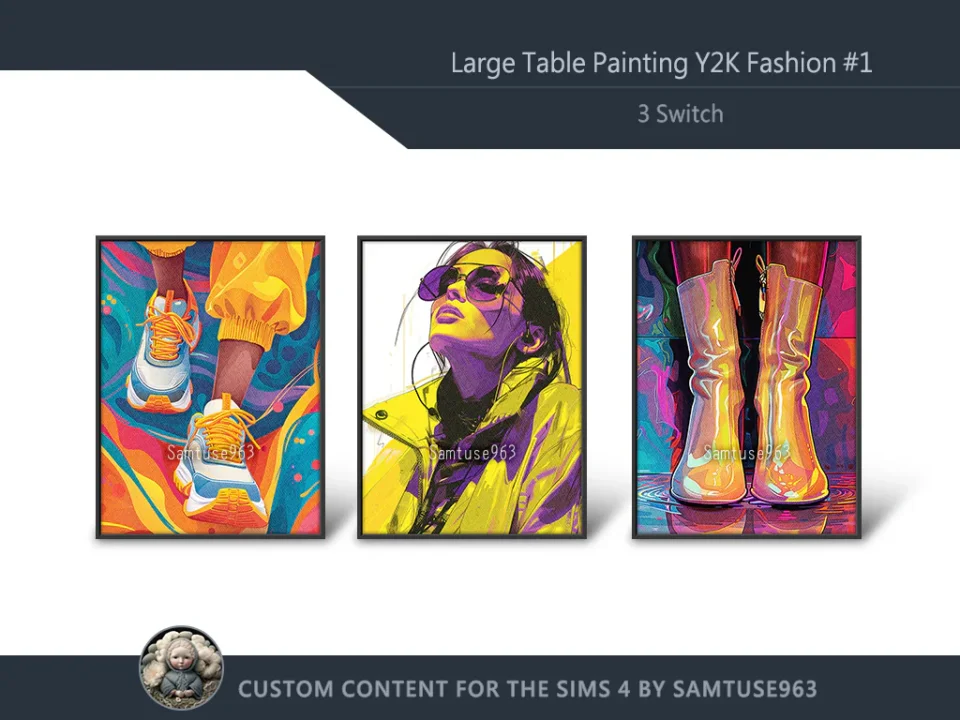 Large Table Painting Y2K Fashion #1