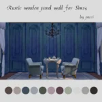 Rustic wooden panel wall by pocci