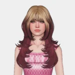 Sophia Hair, Ombre/Calico Overlay, and Flower Accessory