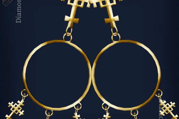 Cross earrings 12 by diamondssims
