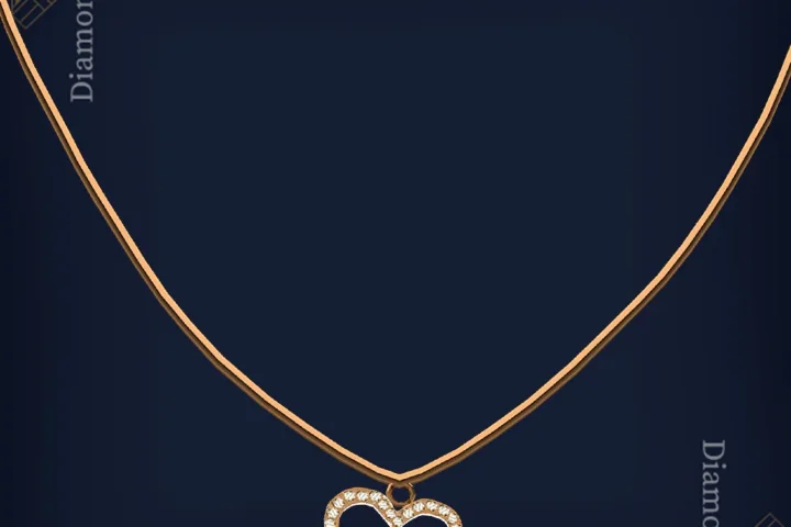 Heart necklace 97 by diamondssims