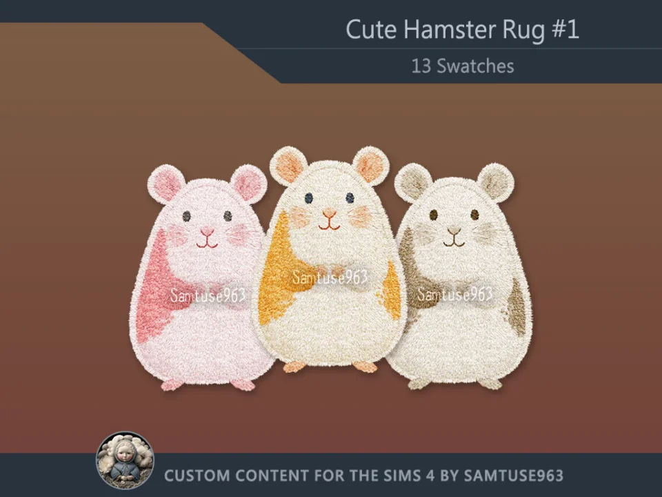 Cute Hamster Dance Rug #1 Samtuse963