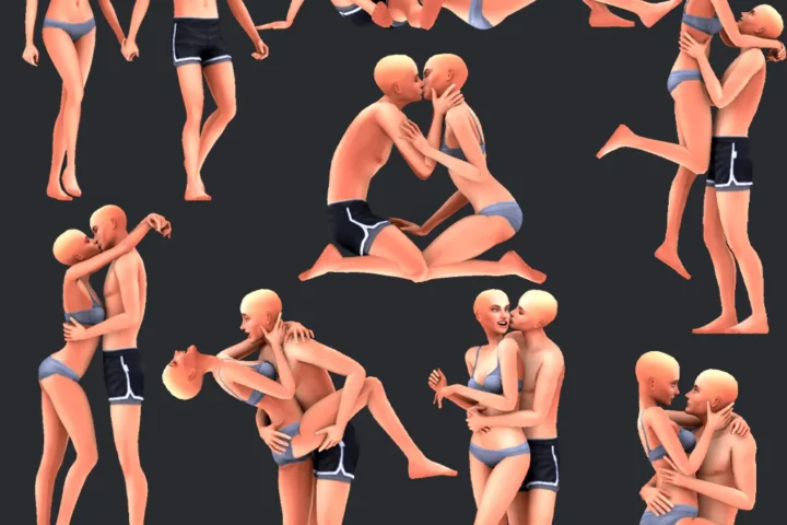 Couple poses ''My love''