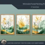 Minimalist Forest Painting #1 Sellable Extra A Samtuse963