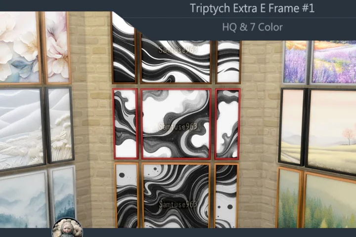 HQ Triptych Extra E Frame #1 Samtuse963
