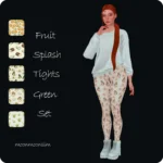 Fruit Splash Tights Green Set