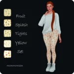 Fruit Splash Tights Yellow Set