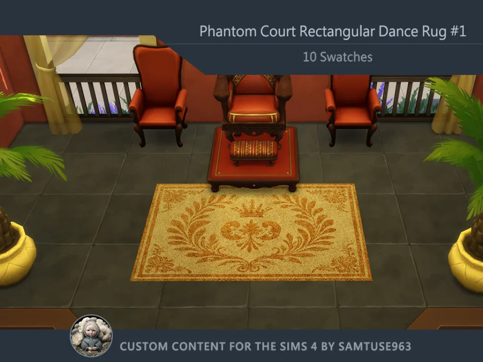 Phantom Court Rectangular Dance Rug #1 Samtuse963