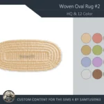 HQ Woven Oval Dance Rug #2 Samtuse963