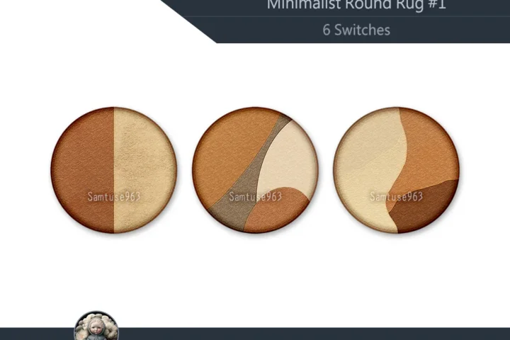 Minimalist Round Dance Rug #1 Samtuse963