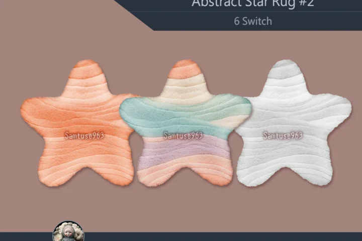 Abstract Star Dance Rug #2 Samtuse963