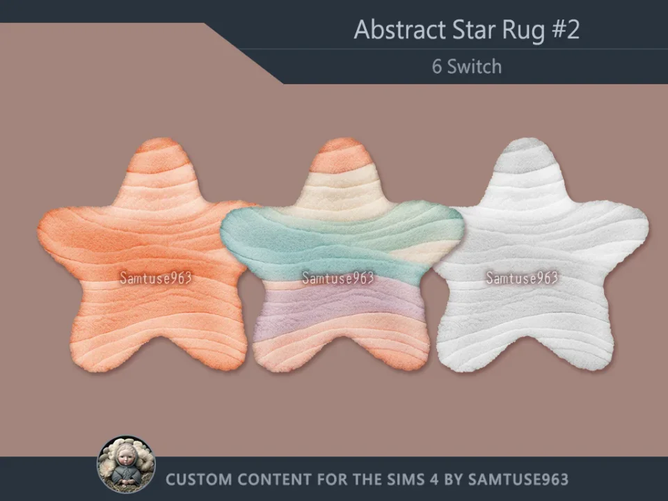 Abstract Star Dance Rug #2 Samtuse963
