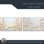 HQ Paper Craft Art Triptych #3 Sellable Extra E Samtuse963