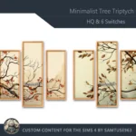 HQ Minimalist Tree Triptych #1 Sellable Extra B Samtuse963
