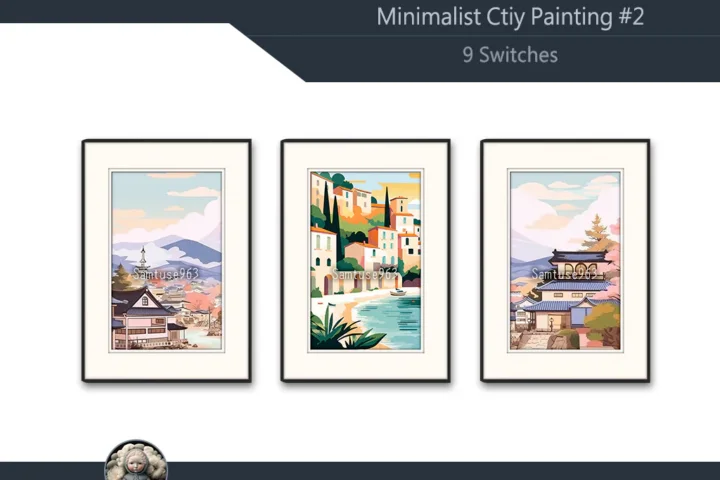Minimalist City Painting #2 Sellable Extra A Samtuse963
