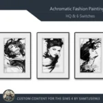 Achromatic Fashion Painting #3 Sellable Extra A Samtuse963