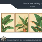 Minimalist Plant Painting #1 Sellable Extra A Samtuse963