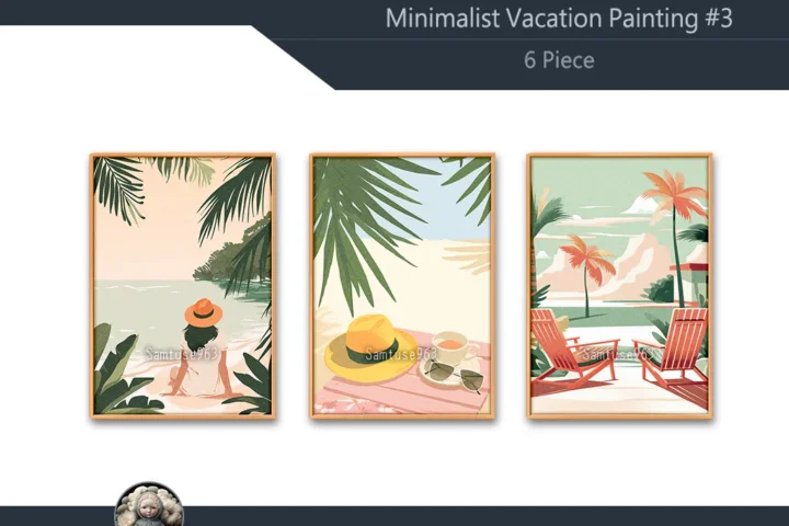 Minimalist Vacation Painting #3 Sellable Extra A Samtuse963