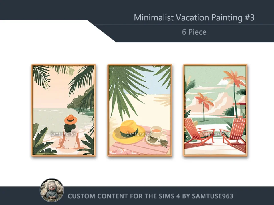 Minimalist Vacation Painting #3 Sellable Extra A Samtuse963