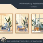 Minimalist Cozy Indoor Painting #3 Sellable Extra A Samtuse963