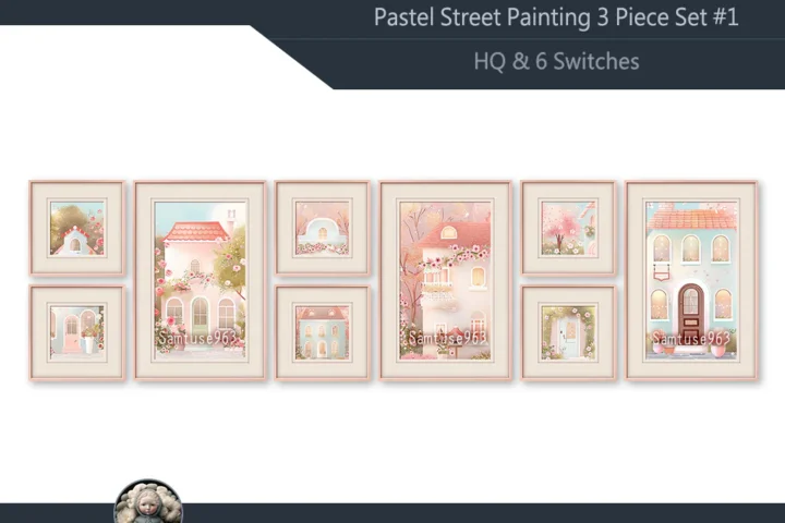 HQ Pastel Street 3 Piece Set #1 Sellable Extra F Samtuse963