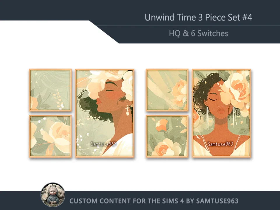 HQ Unwind Time 3 Piece Set #4 Sellable Extra F Samtuse963